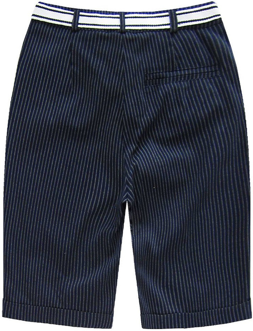 STRIPED BERMUDAS NAVY BLUE (3891)