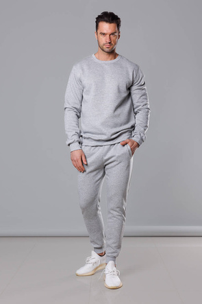 Jasnoszary dres męski basic