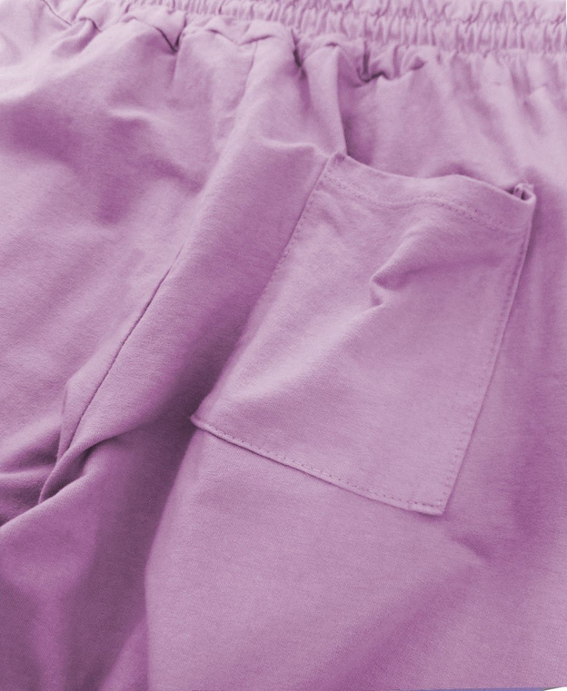 BAWEŁNIANY KOMPLET SPORTOWY DAMSKI LILAC (609ART)