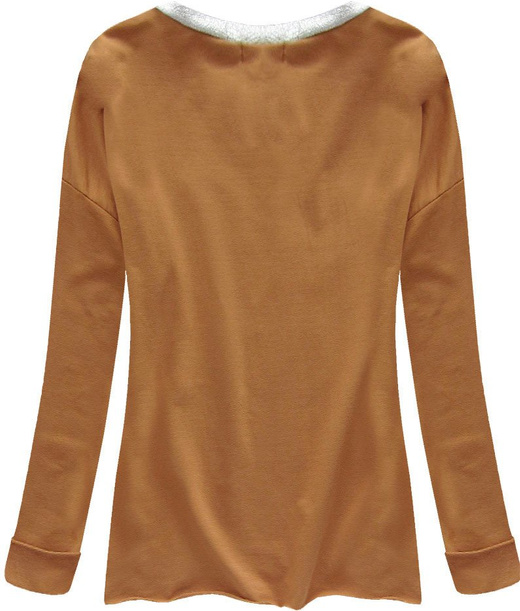 BLUSE MIT AUFDRUCK FUCHSROT (50852)