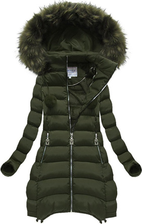 QUILTED HOODED JACKET KHAKI (W579BIG)
