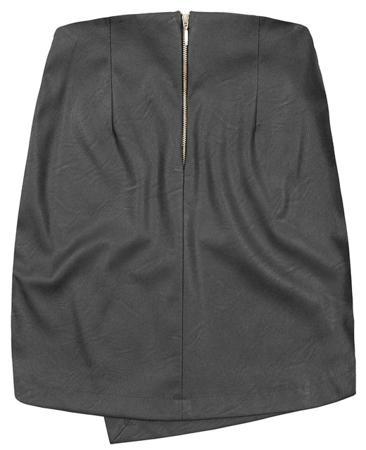 KUVERTROCK AUS ÖKO-LEDER SCHWARZ (GOOD111)