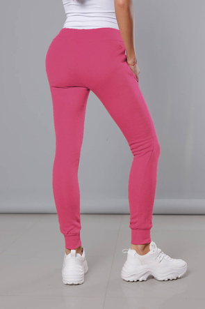 Spodnie dresowe różowe -19