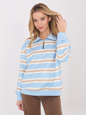 Jasnoniebieska bluza w paski