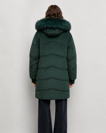STRINGED JACKET WITH BOTTLE GREEN (7764)