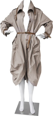 OVERSIZOWY TRENCZ BEŻOWY (557ART)