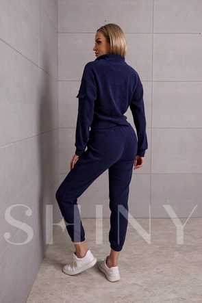 Granatowy komplet dresowy