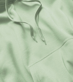 Damska bluza z kapturem pistacjowa