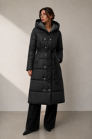 LONG JACKET WITH HOOD BLACK (PM7231)