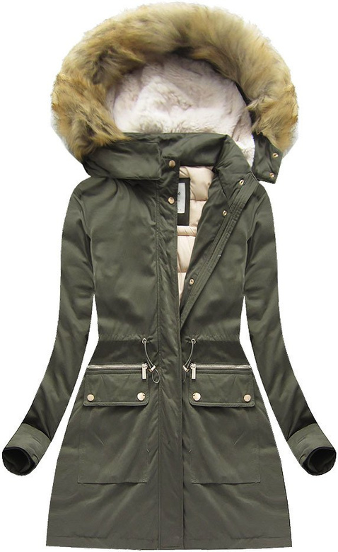 THICK WINTER HOODED PARKA KHAKI (4646)