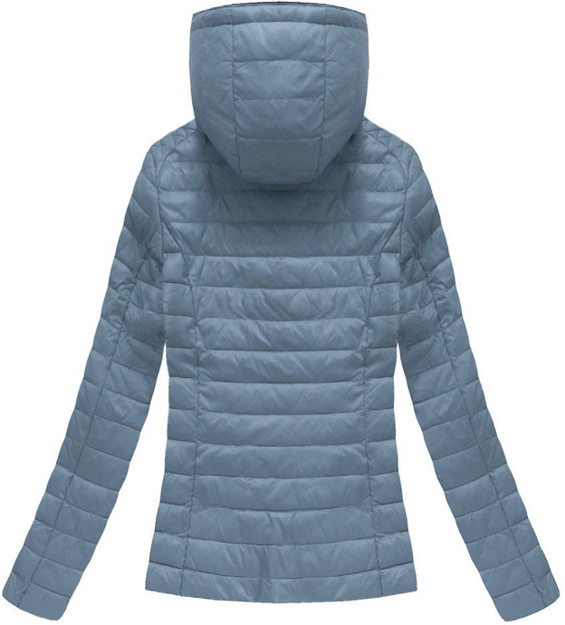 STEPPJACKE MIT KAPUZE HELLBLAU (1828BIG)