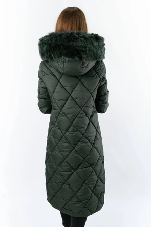 LONG WINTERJACKE MIT KAPUZE SCHWARZ (7688BIG)