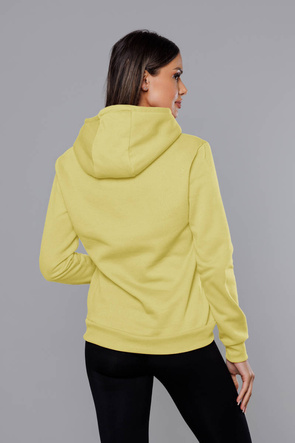 Damska bluza z kapturem żółta