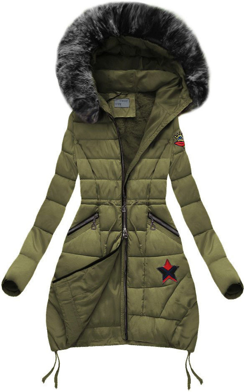 WINTERJACKE MIT KAPUZE KHAKI (R3595)