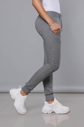 Spodnie dresowe grafitowe -5