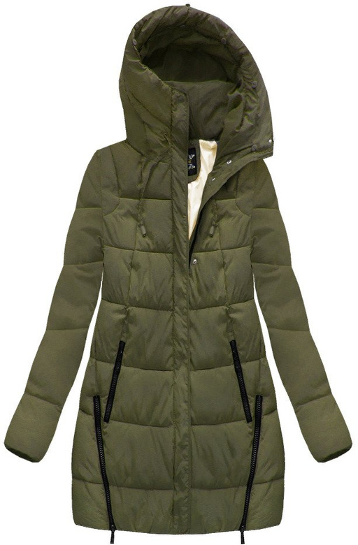 QUILTED HOODED JACKET KHAKI (MH-5565)