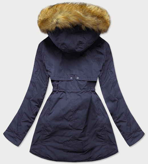 REVERSIBLE HOODED JACKET NAVY BLUE-GREY (W213)