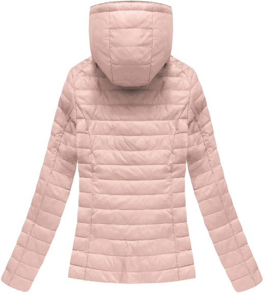 QUILTED HOODED JACKET SALMON (1828BIG)
