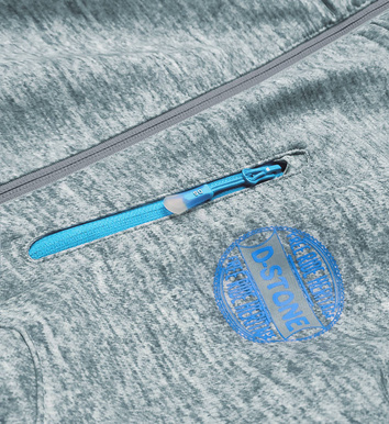 Szaro-niebieska kurtka sportowa typu softshell