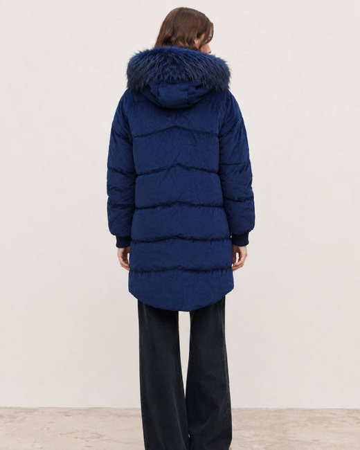 GESTREIFTE JACKE MIT MARINEBLAU (7764)