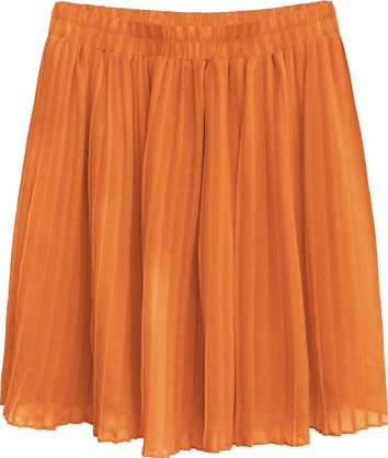 MINI PLEATED SKIRT ORANGE 2 (9227)