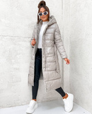 2w1 beżowa zimowa kurtka - futro