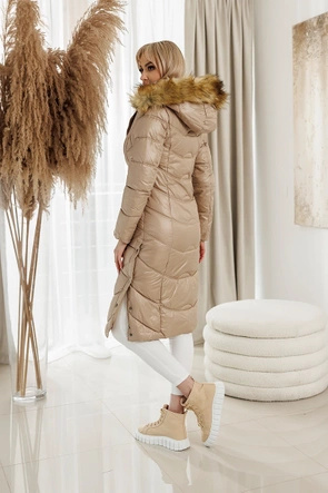 Lekki płaszcz damski camel