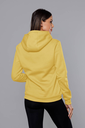 Damska bluza z kapturem żółta