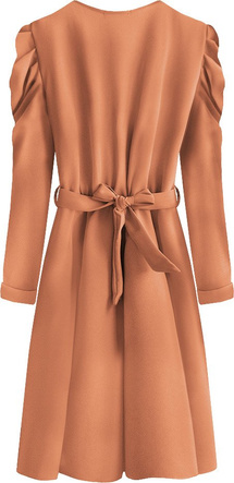 ORANGE ELEGANTES KRAWATTENKLEID (565ART)