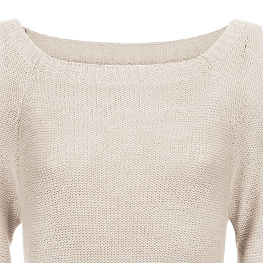 LACE-UP SHOULDER JUMPER BEIGE (113ART)
