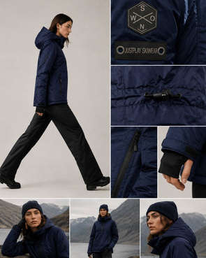 WINTER JACKET WITH MEMBRANE MINT (W182)