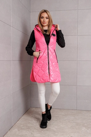 Pikowana kamizelka różowa