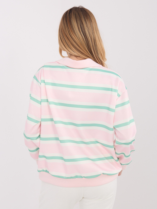 Jasnoróżowa bluza w paski