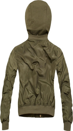 KURTKA BOMBERKA Z KAPTUREM KHAKI (W08)