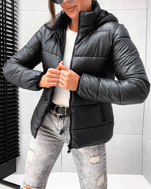 Klasyczna puchowa kurtka zimowa czarna