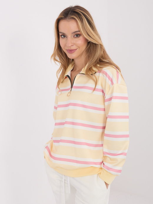 Jasnożółta bluza w paski