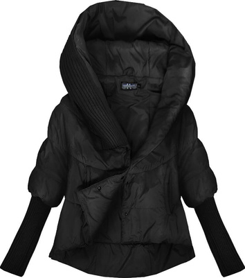 ÜBERGRÖSSE SCHWARZE KURZE JACKE (566ART)