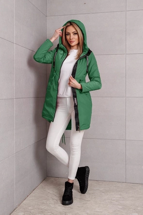 Przejściowa kurtka typu parka zielona