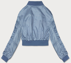 Krótka bomberka damska w kolorze niebieskim