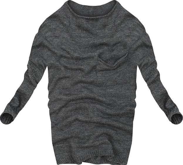 OVERSIZE PULLOVER GRAFIT (GOOD114)