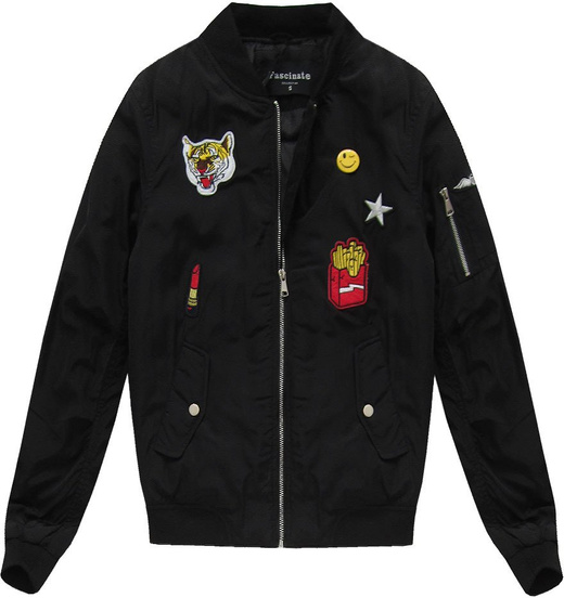 SHORT BOMBER JACKET BLACK (1622)