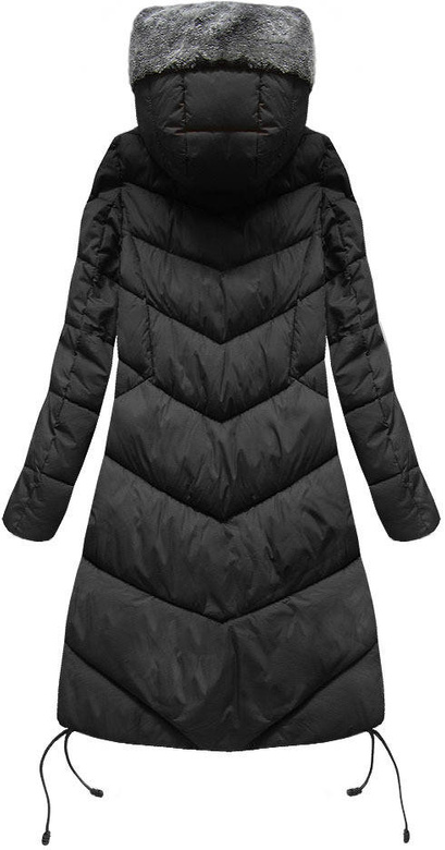 LONG HOODED WINTER JACKET RED (7755)