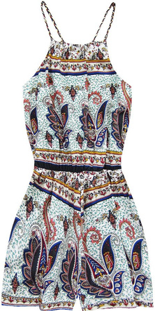 SHORT PATTERNED JUMPSUIT BLACK (2601)