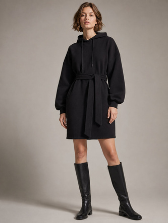 Luźna sukienka oversize czarna
