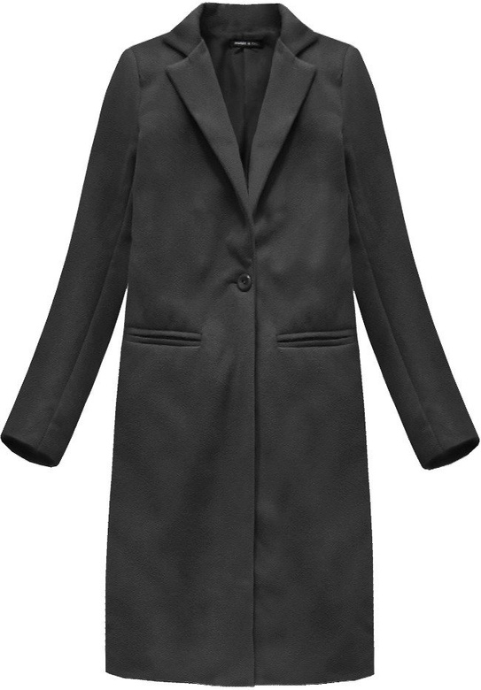 SIMPLE COAT WITH BUTTONS GRAPHITE (2995)
