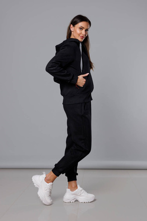 Sportowy komplet damski w kolorze czarnym