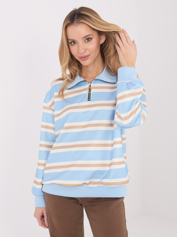 Jasnoniebieska bluza w paski