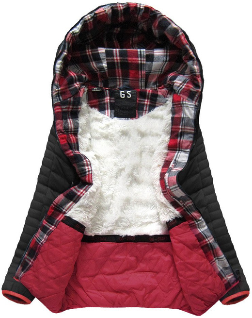 SHORT QUILTED JACKET BLACK (CX177W)