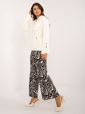 Wełniana kurtka alpaka w kolorze ecru