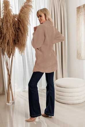 Płaszcz typu alpaka camel